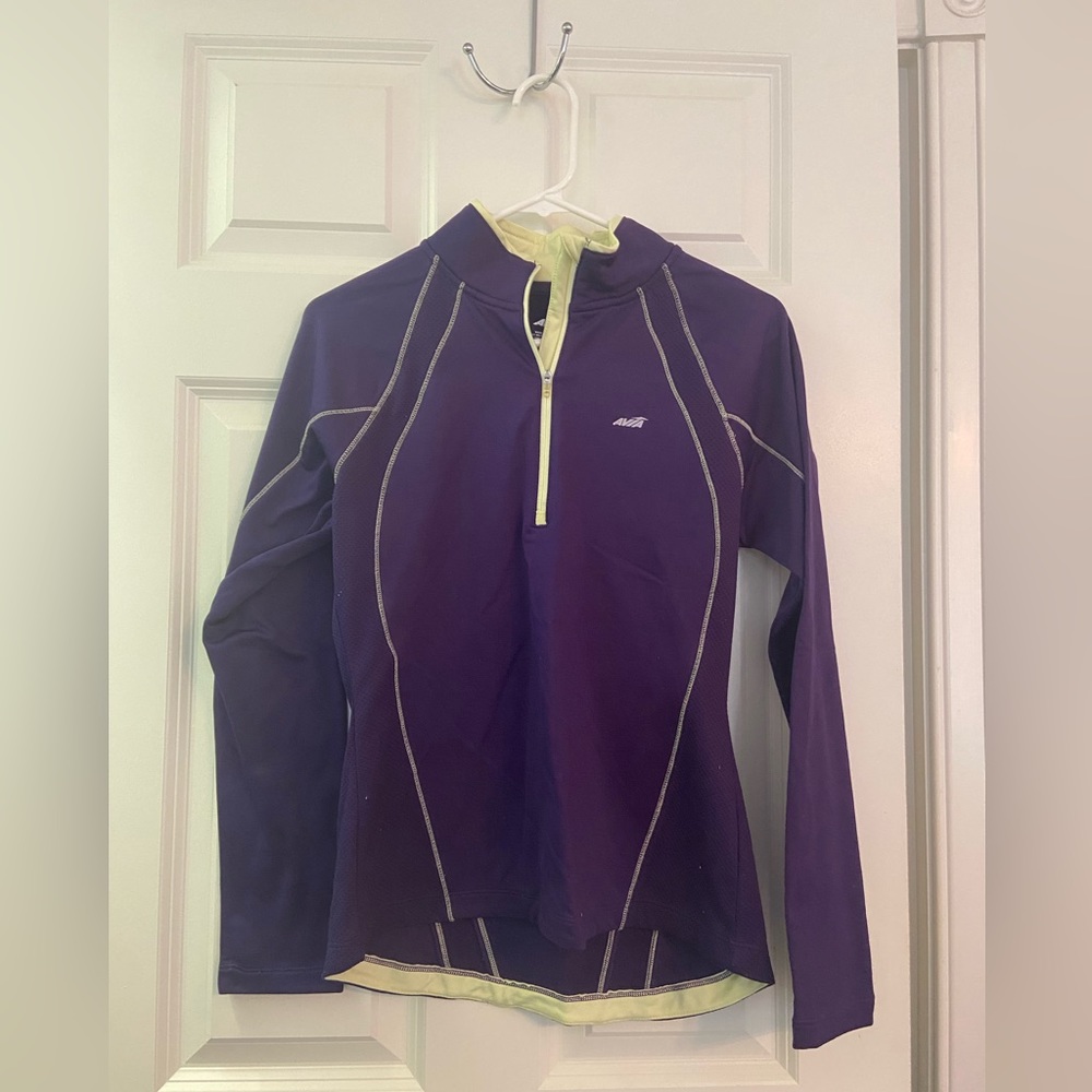 Purple Avia 3/4 zip running jacket